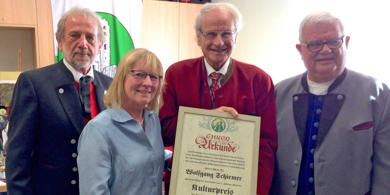 Ehrung Kulturpreisträger - Quelle: Fränkische Schweiz Verein